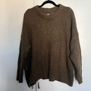 American Eagle aerie knit sweater in an olive/brown color, size small